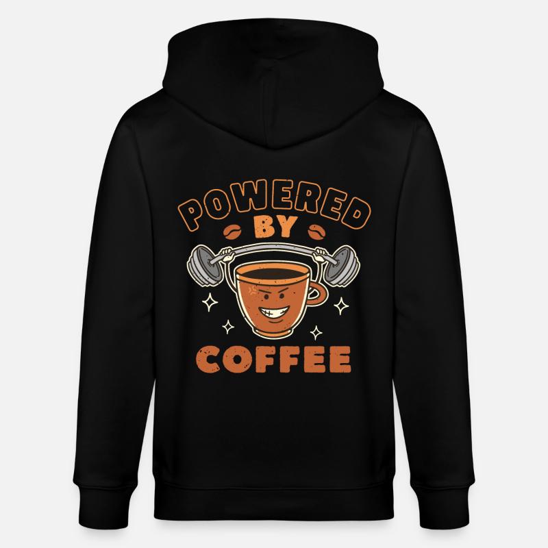 Propulsé par le café - Veste à capuche bio CULTIVATOR Stanley/Stella Unisexe - noir