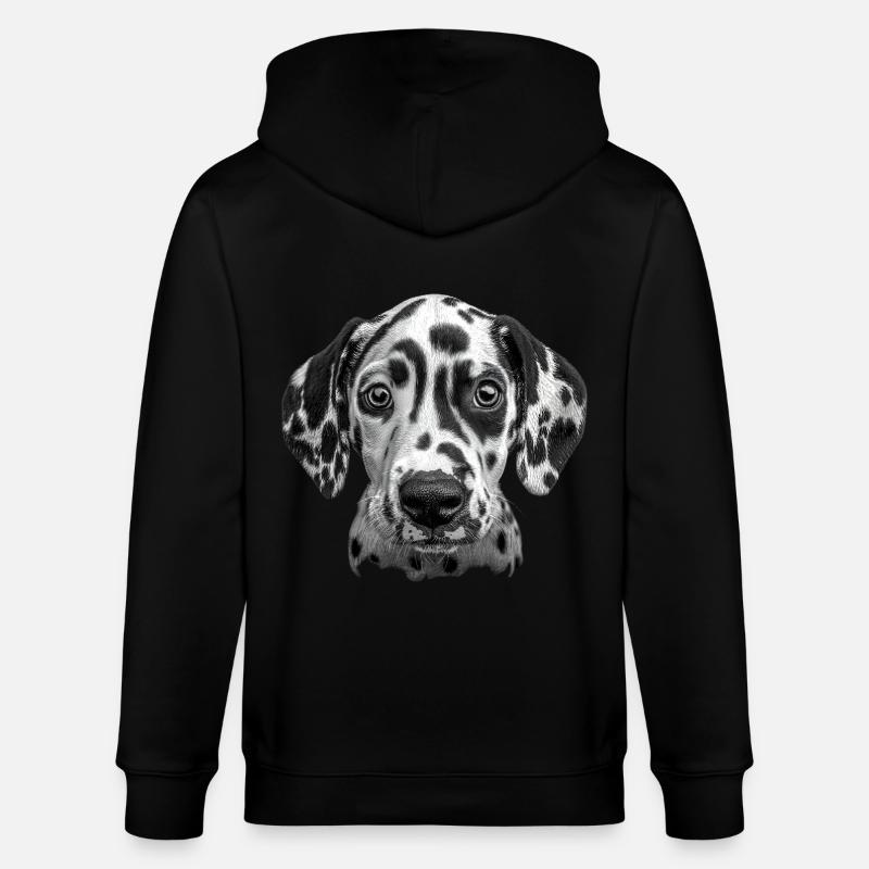 Dalmatiner - Stanley/Stella Unisex Bio-Kapuzenjacke CULTIVATOR  - Schwarz