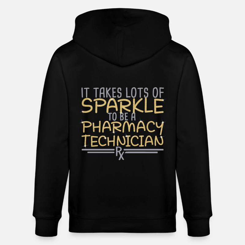 Pharmacy technician Apotheke | Sparkle PTA - Stanley/Stella CULTIVATOR  Unisex Organic Hooded Jacket - black