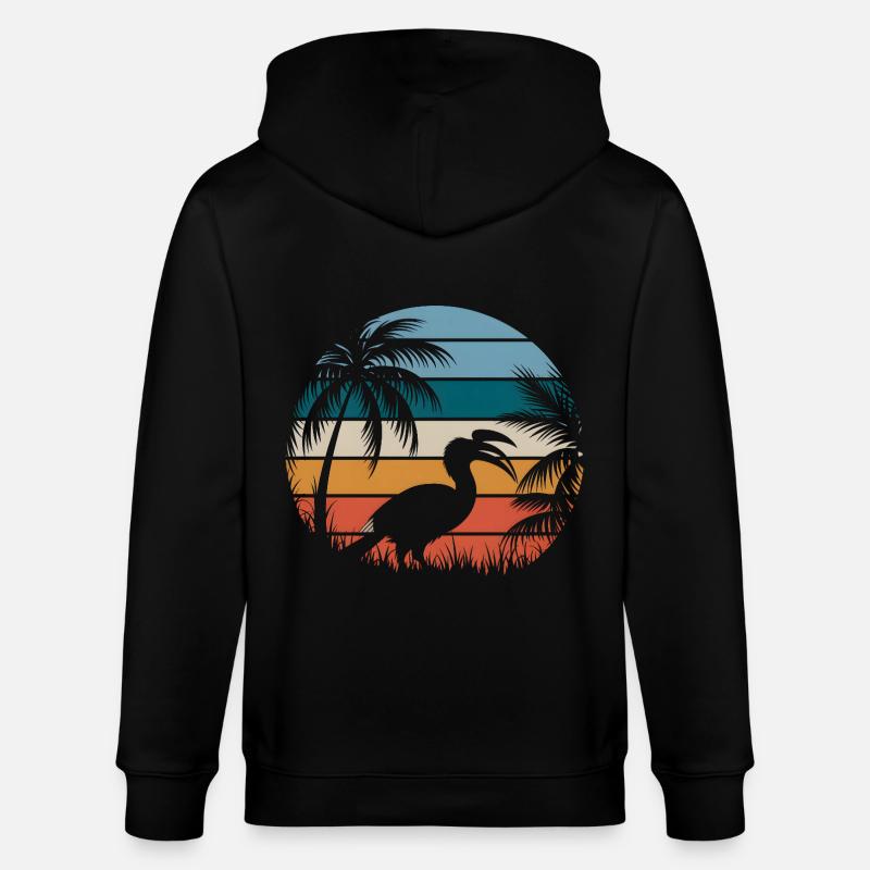 Nashornvogel - Stanley/Stella Unisex Bio-Kapuzenjacke CULTIVATOR  - Schwarz