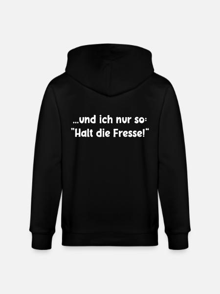 Halt die Fresse - Stanley/Stella Unisex Bio-Kapuzenjacke CULTIVATOR - Schwarz