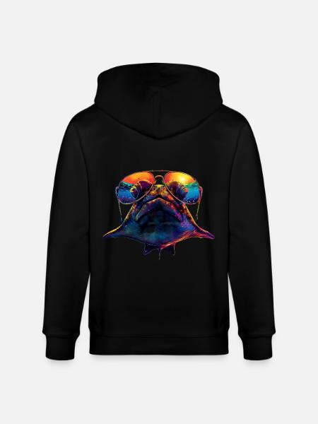 Stachelrochen - Stanley/Stella Unisex Bio-Kapuzenjacke CULTIVATOR  - Schwarz