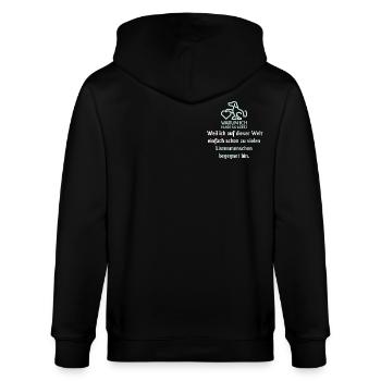 Zu viele Listenmenschen! - Stanley/Stella Unisex Bio-Kapuzenjacke CULTIVATOR  - Schwarz - Hinten - Anna (173cm)