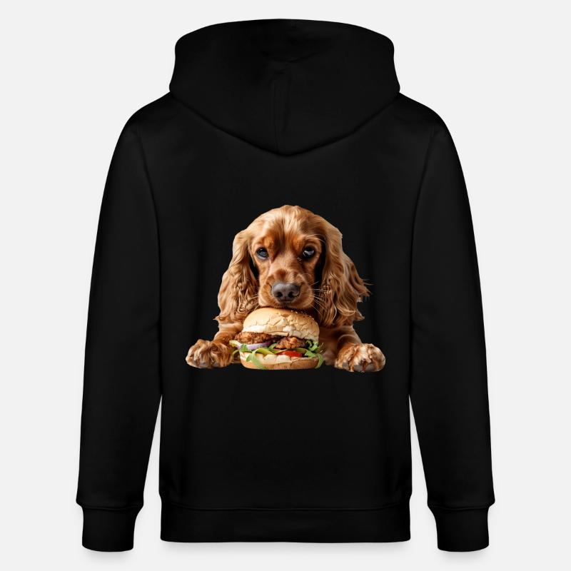 Cocker Spaniel - Veste à capuche bio CULTIVATOR Stanley/Stella Unisexe - noir