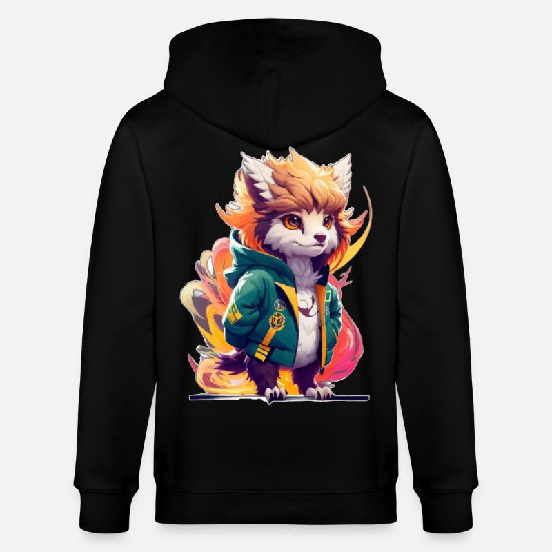 Griffon mignon et élégant - Veste à capuche bio CULTIVATOR Stanley/Stella Unisexe - noir
