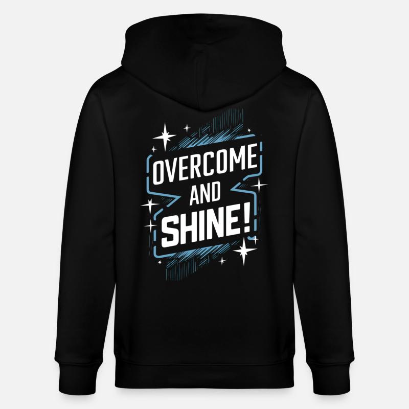 Surmonter et rayonner de motivation - Veste à capuche bio CULTIVATOR Stanley/Stella Unisexe - noir