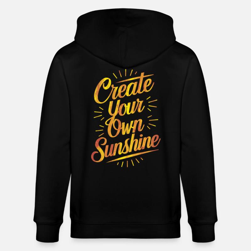 Créez votre propre Sunshine Strahlenkraft - Veste à capuche bio CULTIVATOR Stanley/Stella Unisexe - noir
