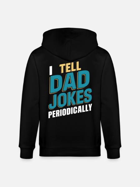 Ich Erzähle Väterwitze Periodisch - Stanley/Stella Unisex Bio-Kapuzenjacke CULTIVATOR - Schwarz