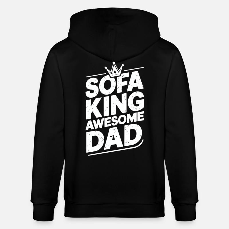 Canapé King Awesome Dad - Veste à capuche bio CULTIVATOR Stanley/Stella Unisexe - noir
