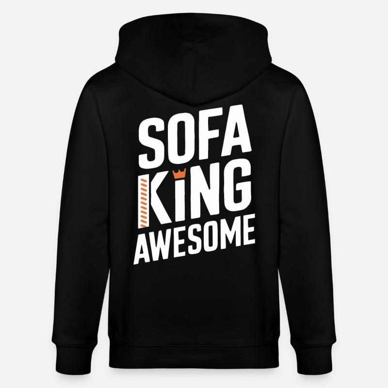 Canapé King Graphismes impressionnants - Veste à capuche bio CULTIVATOR Stanley/Stella Unisexe - noir