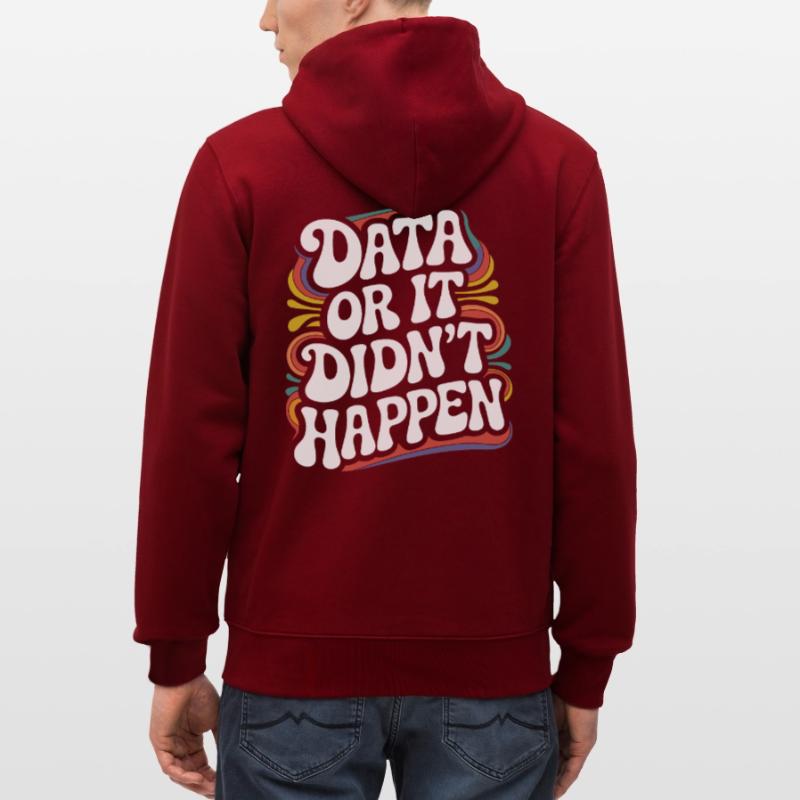 Data Analyst Data Scientist Data Engineer - Data Veste à capuche bio CULTIVATOR Stanley/Stella Unisexe