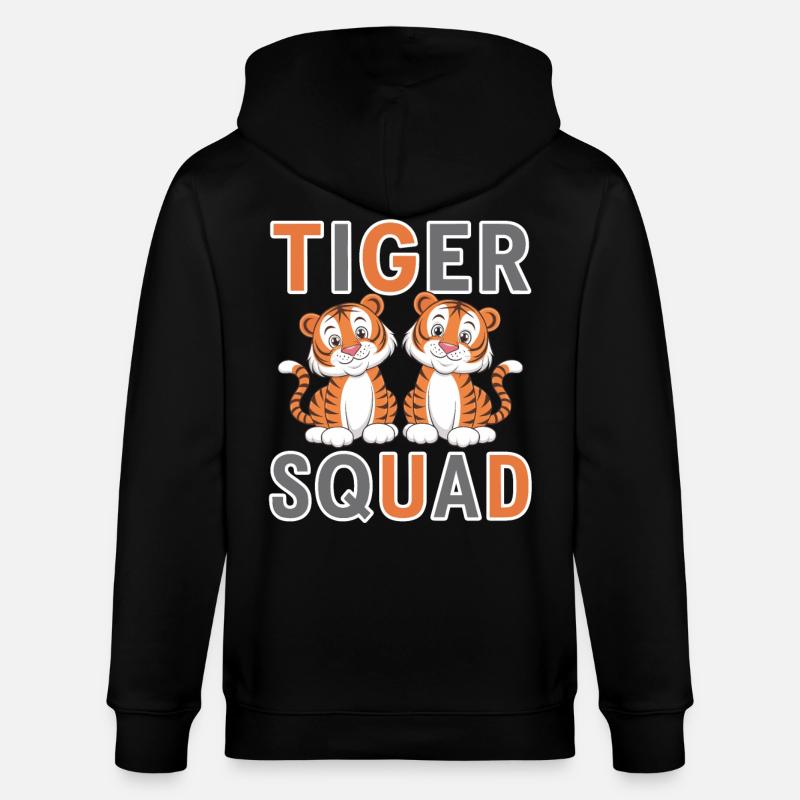 Tiger Gruppen Design Tiger Squad - Stanley/Stella Unisex Bio-Kapuzenjacke CULTIVATOR  - Schwarz