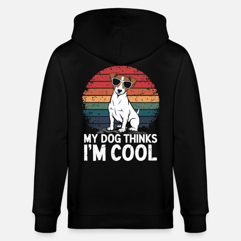 Propriétaire d’un Jack Russell Terrier - Veste à capuche bio CULTIVATOR Stanley/Stella Unisexe - noir