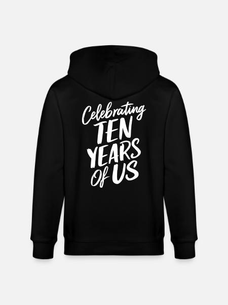 Celebrating Tenth Anniversary - Stanley/Stella CULTIVATOR  Unisex Organic Hooded Jacket - black