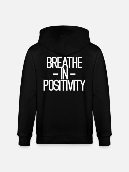 Positivity An Inspiring Spiritual - Stanley/Stella CULTIVATOR  Unisex Organic Hooded Jacket - black
