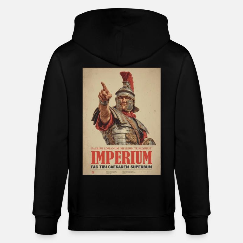 Römisches Imperium - Stanley/Stella Unisex Bio-Kapuzenjacke CULTIVATOR  - Schwarz