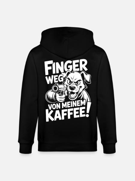 Hands off my coffee - Stanley/Stella CULTIVATOR  Unisex Organic Hooded Jacket - black