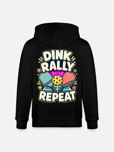 DINK RALLY REPEAT Nickerchen - Stanley/Stella Unisex Bio-Kapuzenjacke CULTIVATOR - Schwarz