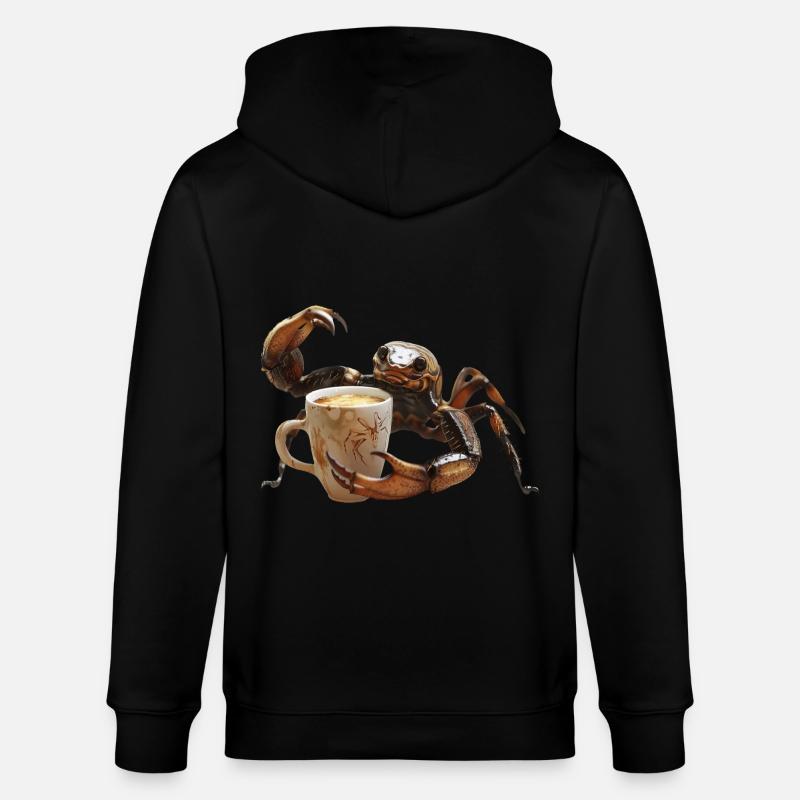 Skorpion Kaffee - Stanley/Stella Unisex Bio-Kapuzenjacke CULTIVATOR - Schwarz