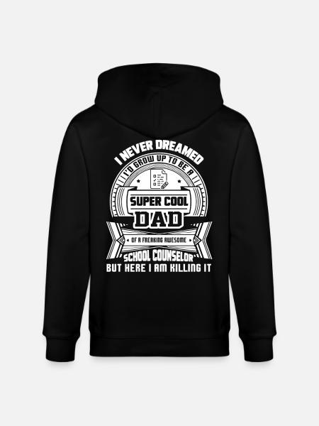 School Counselor Super Cool - Stanley/Stella CULTIVATOR  Unisex Organic Hooded Jacket - black
