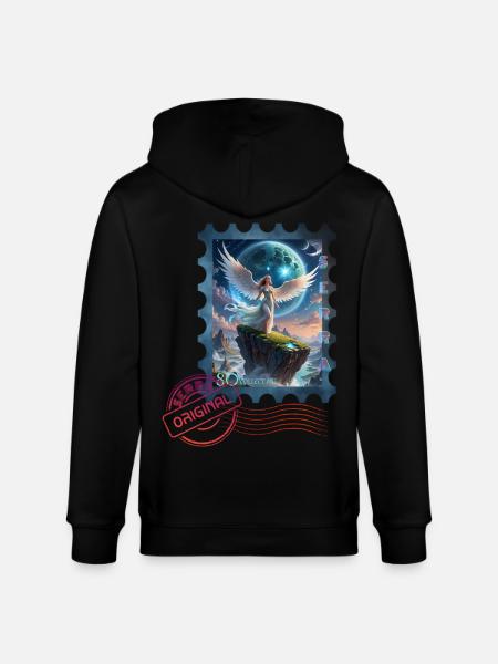 white Angel - Stanley/Stella Unisex Bio-Kapuzenjacke CULTIVATOR  - Schwarz