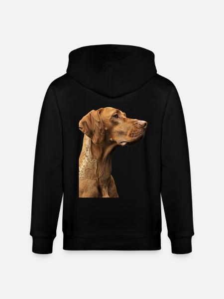 Vizsla - Stanley/Stella Unisex Bio-Kapuzenjacke CULTIVATOR - Schwarz
