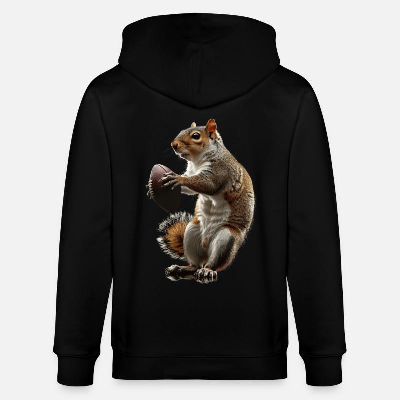 Eichhörnchen - Stanley/Stella Unisex Bio-Kapuzenjacke CULTIVATOR  - Schwarz