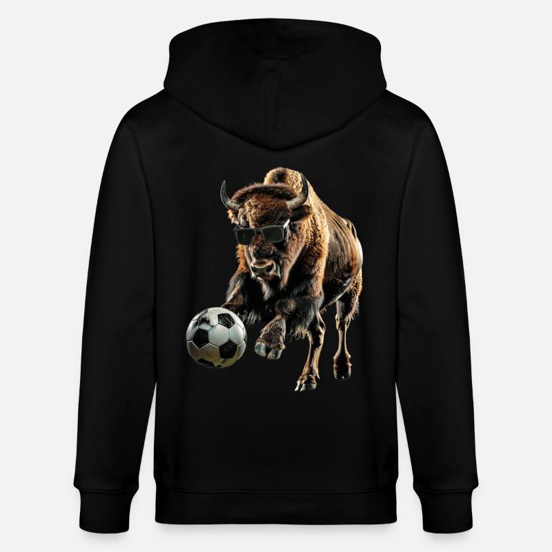 Bison - Veste à capuche bio CULTIVATOR Stanley/Stella Unisexe - noir