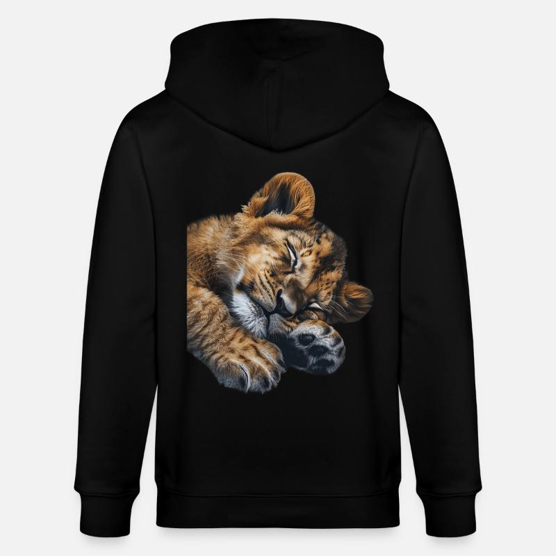 Lion - Veste à capuche bio CULTIVATOR Stanley/Stella Unisexe - noir