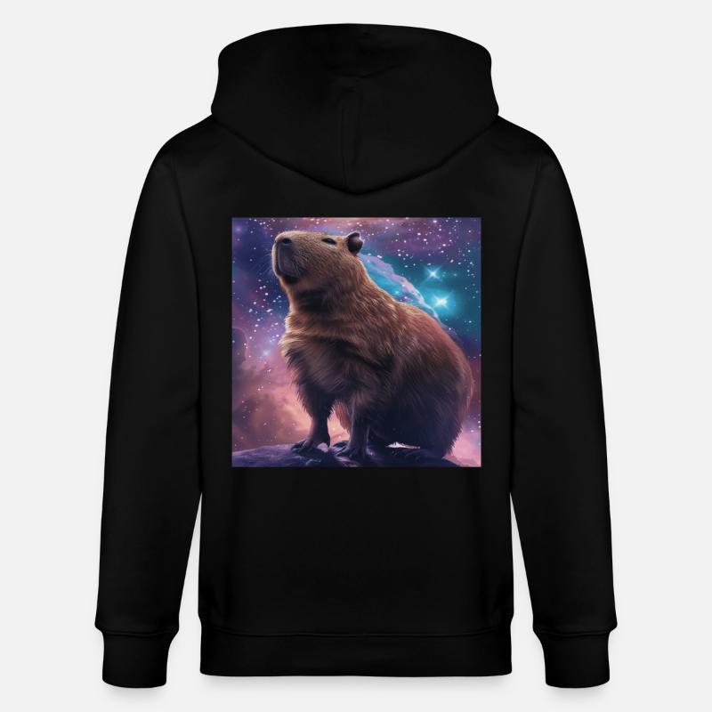 Capybara - Veste à capuche bio CULTIVATOR Stanley/Stella Unisexe - noir