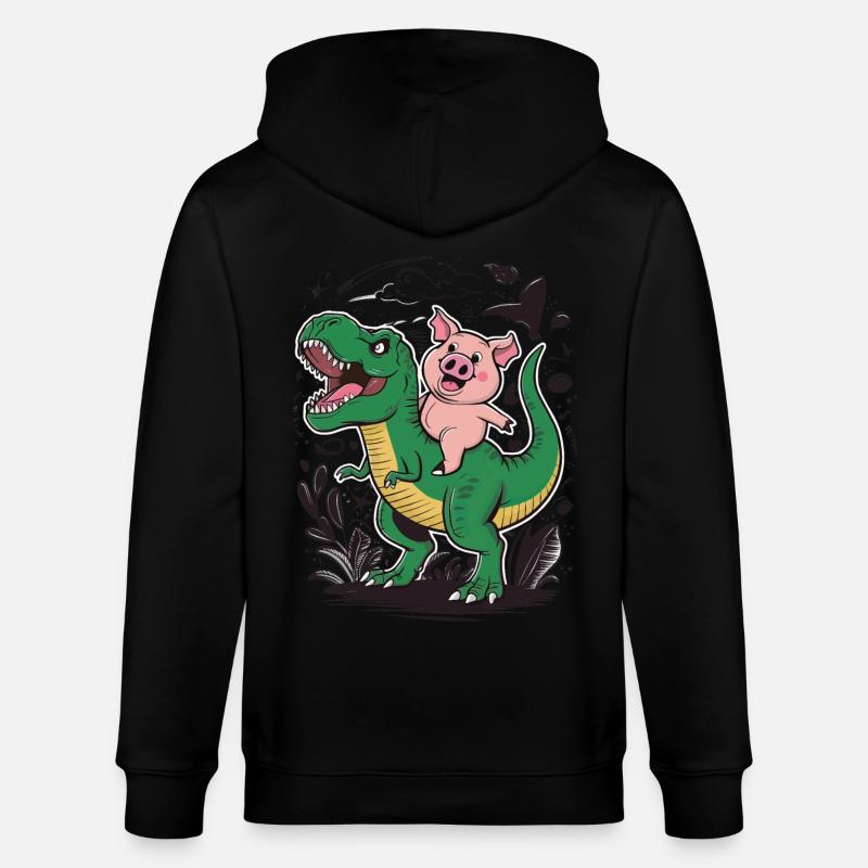 Cochon - Veste à capuche bio CULTIVATOR Stanley/Stella Unisexe - noir