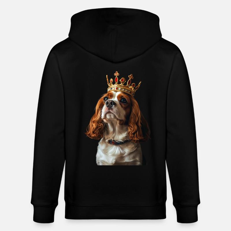 Cavalier King Charles Spaniel - Veste à capuche bio CULTIVATOR Stanley/Stella Unisexe - noir