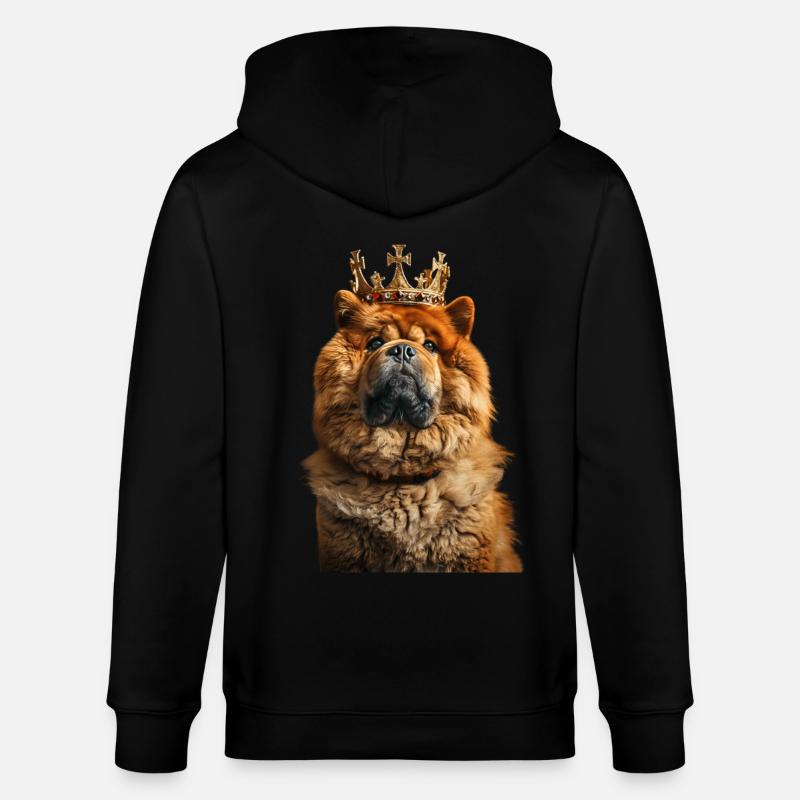 Chow-Chow - Stanley/Stella Unisex Bio-Kapuzenjacke CULTIVATOR  - Schwarz