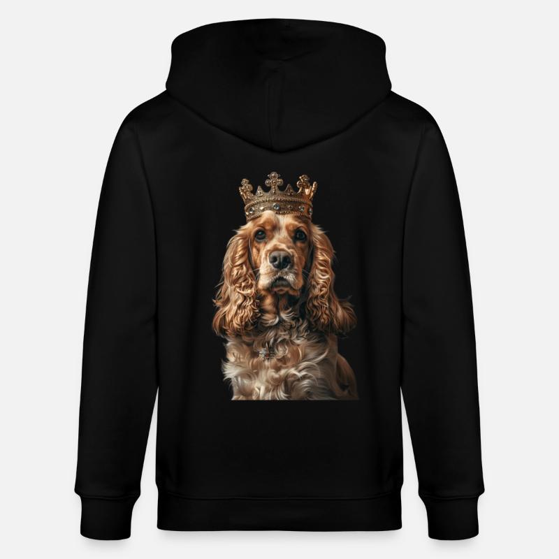 Cocker Spaniel - Veste à capuche bio CULTIVATOR Stanley/Stella Unisexe - noir