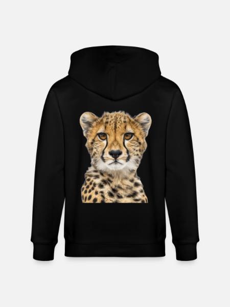 Guépard - Veste à capuche bio CULTIVATOR Stanley/Stella Unisexe - noir