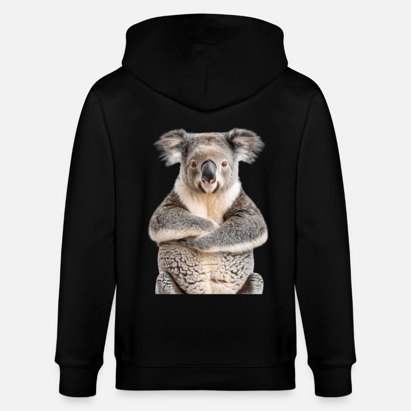 Koala - Veste à capuche bio CULTIVATOR Stanley/Stella Unisexe - noir
