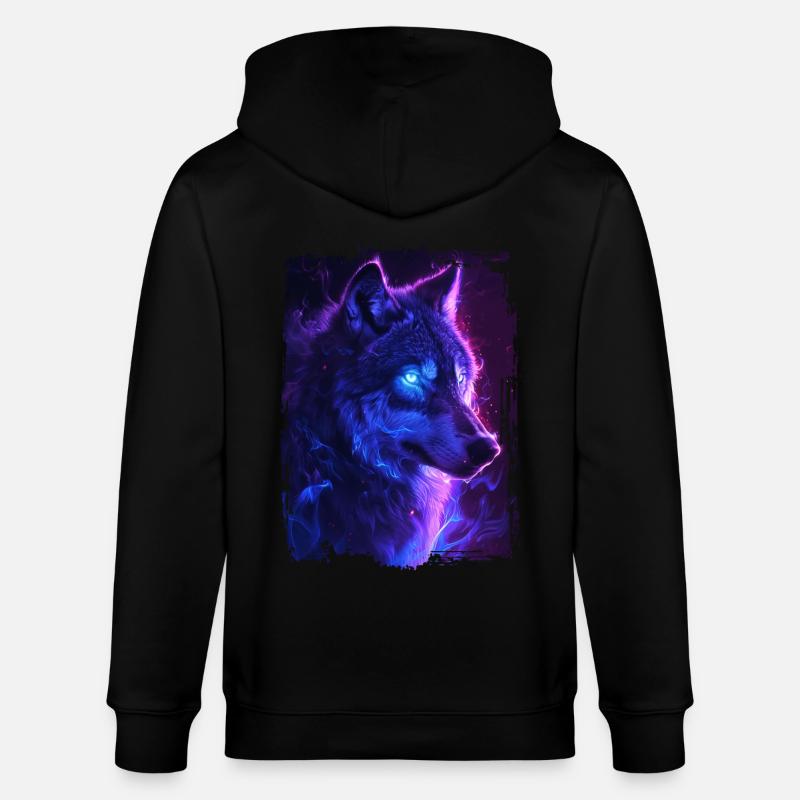 Wolf - Stanley/Stella Unisex Bio-Kapuzenjacke CULTIVATOR  - Schwarz