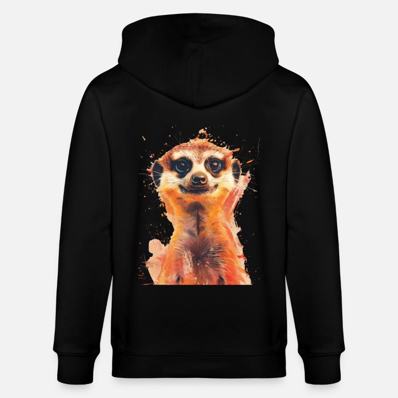 Suricate - Veste à capuche bio CULTIVATOR Stanley/Stella Unisexe - noir