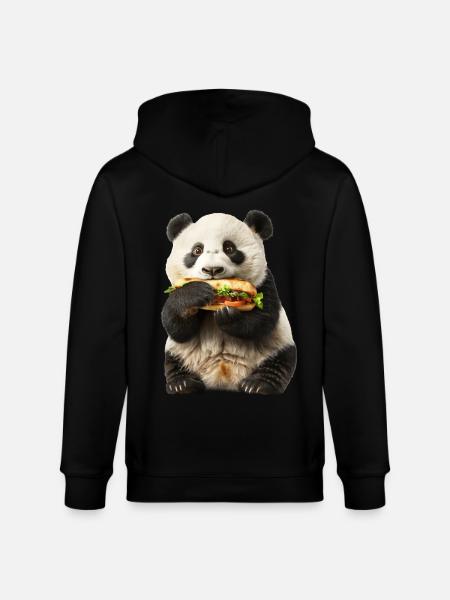 Panda - Stanley/Stella Unisex Bio-Kapuzenjacke CULTIVATOR  - Schwarz