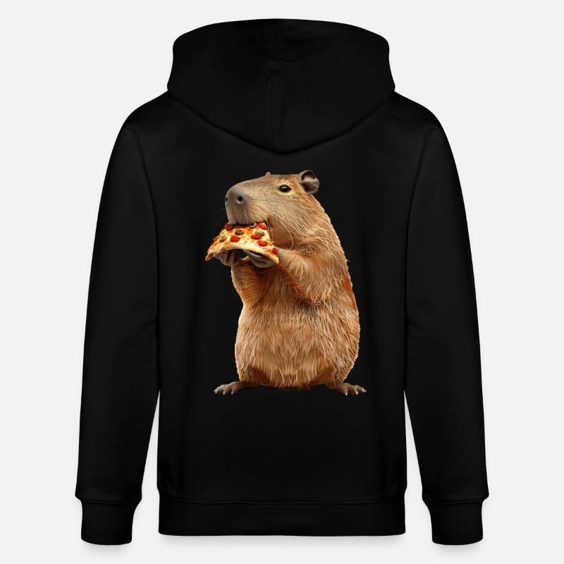 Capybara - Veste à capuche bio CULTIVATOR Stanley/Stella Unisexe - noir