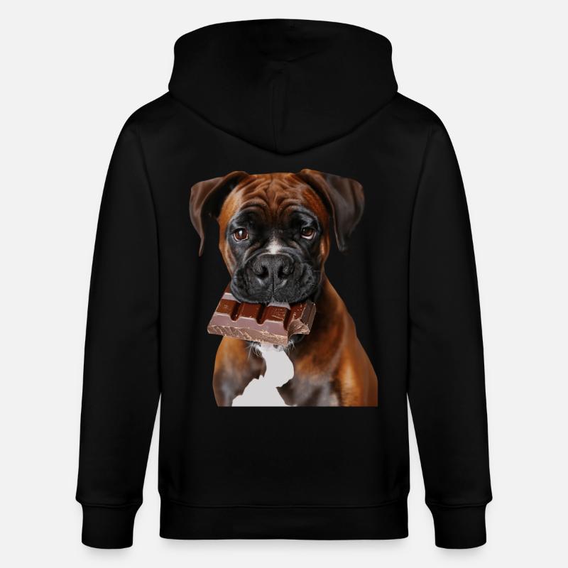 Boxer - Stanley/Stella Unisex Bio-Kapuzenjacke CULTIVATOR  - Schwarz