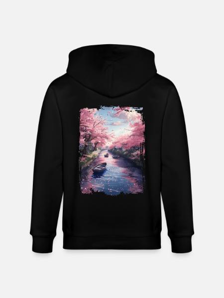 Japan - Stanley/Stella Unisex Bio-Kapuzenjacke CULTIVATOR  - Schwarz