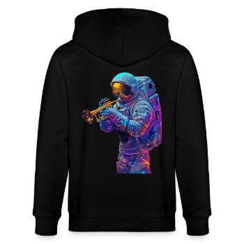 Trompette astronaute - Veste à capuche bio CULTIVATOR Stanley/Stella Unisexe - noir - Dos - Anna (173cm)