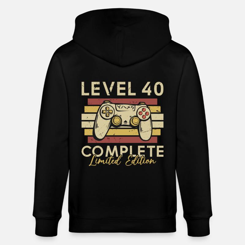 Niveau 40 Complet - Veste à capuche bio CULTIVATOR Stanley/Stella Unisexe - noir