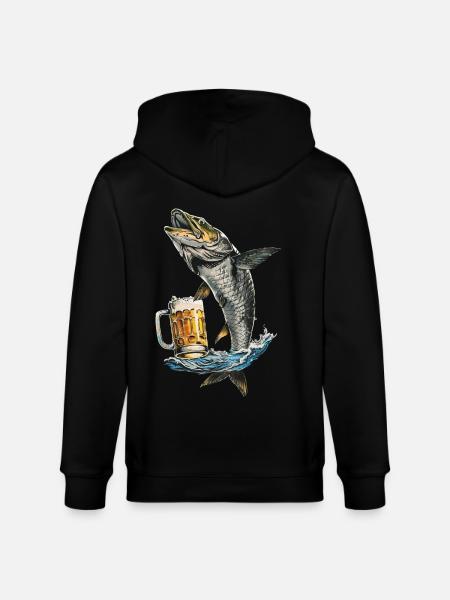 Tarpon Bier - Stanley/Stella Unisex Bio-Kapuzenjacke CULTIVATOR - Schwarz
