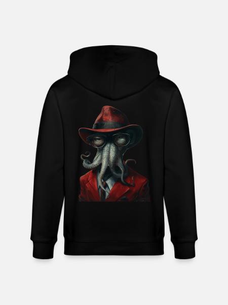 Tintenfisch - Stanley/Stella Unisex Bio-Kapuzenjacke CULTIVATOR - Schwarz
