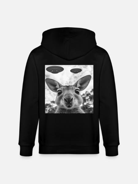 Wallaby - Stanley/Stella Unisex Bio-Kapuzenjacke CULTIVATOR - Schwarz