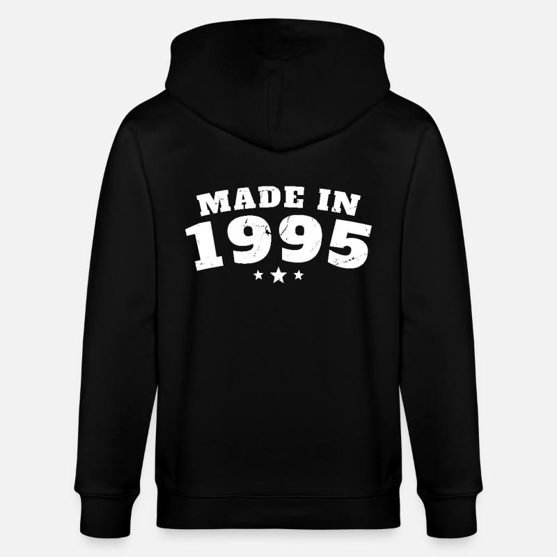 Fabriqué en 1995 - Veste à capuche bio CULTIVATOR Stanley/Stella Unisexe - noir