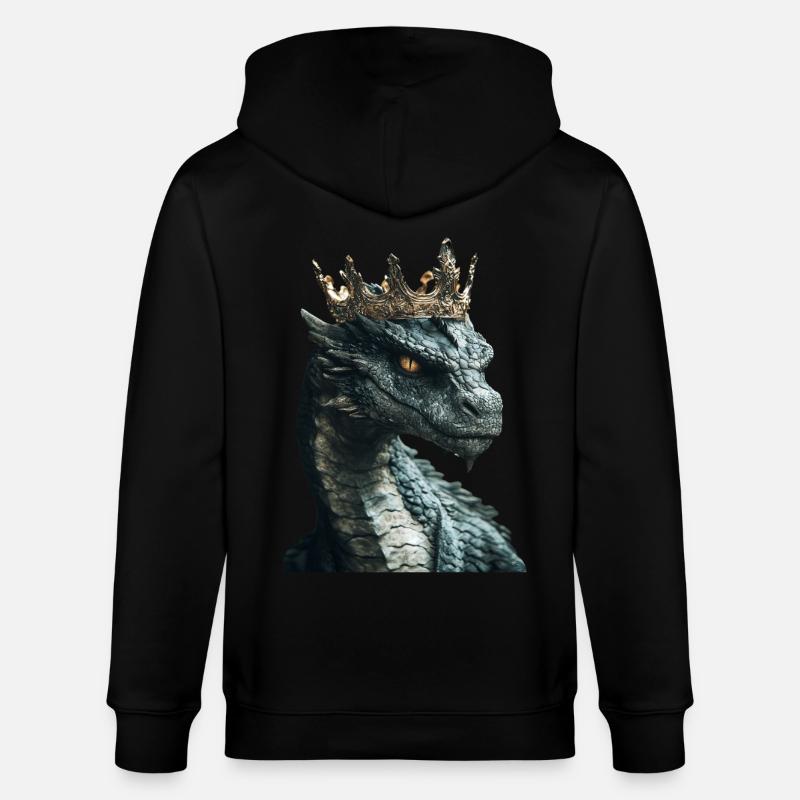 Drachen - Stanley/Stella Unisex Bio-Kapuzenjacke CULTIVATOR  - Schwarz