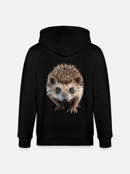 Igel - Stanley/Stella Unisex Bio-Kapuzenjacke CULTIVATOR  - Schwarz